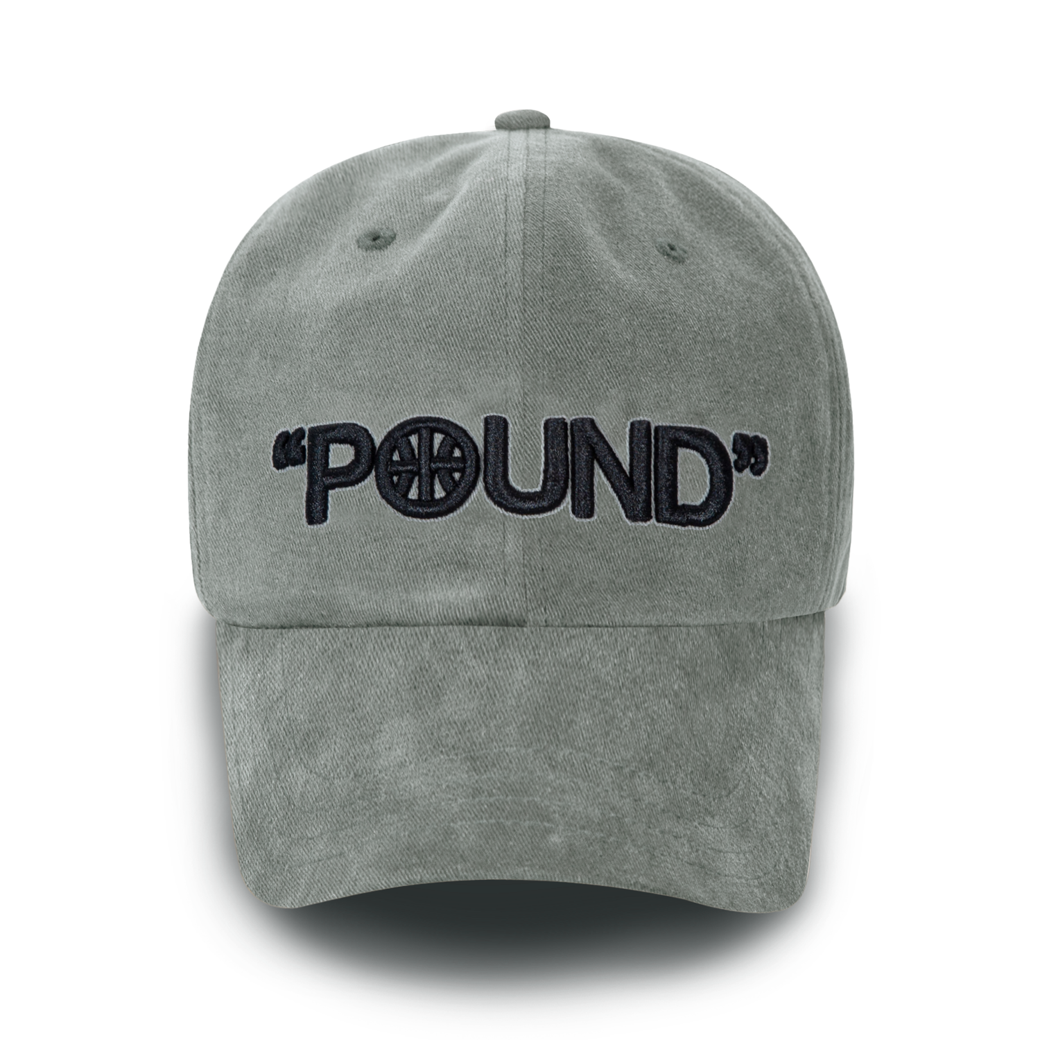 POUND Bold Logo 6-Panel Cap_Grey