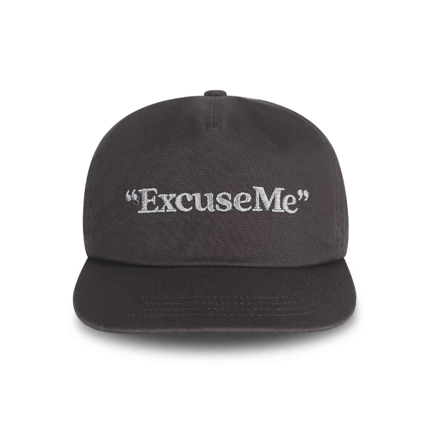 Excuse Me 5-Panel Cap_Washed Charcoal