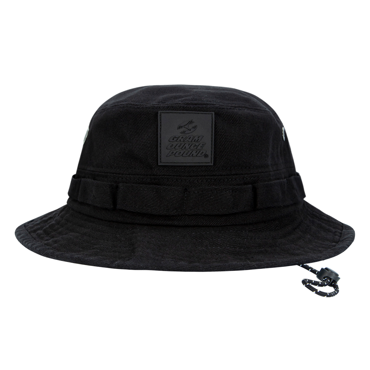 Black PVC Logo Boonie Hat_Black