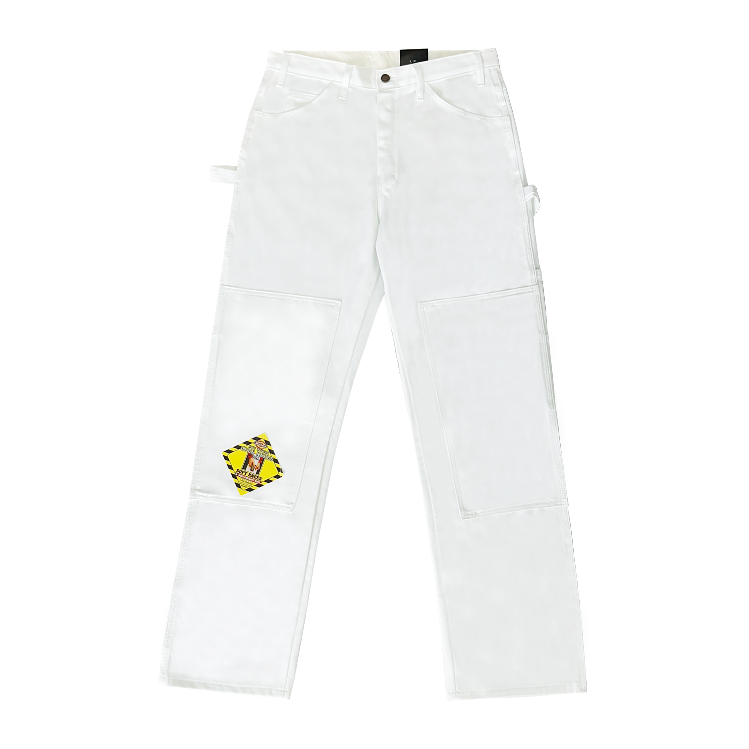 Dickies Relaxed Fit Double Knee Carpenter Painter&#039;s Pants_White